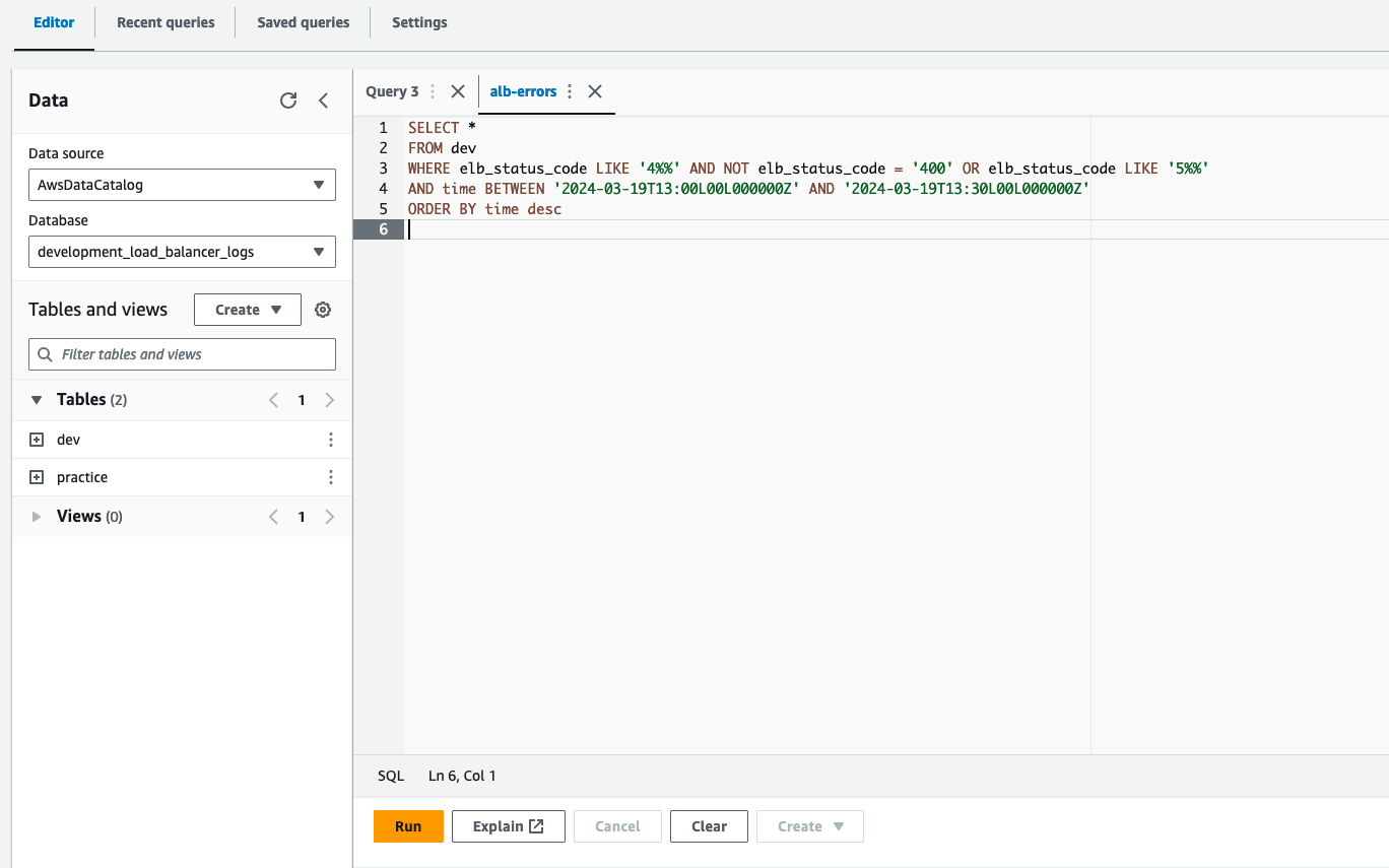 Image of AWS athena table name replacement